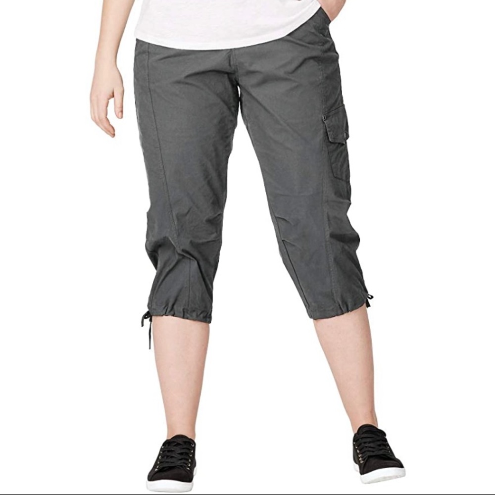 Ellos Charcoal Cargo Pants 26